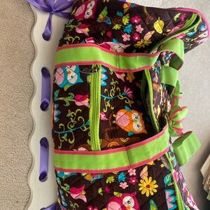 NWOT Woodland Owl duffle bag with ribbon handles!!
